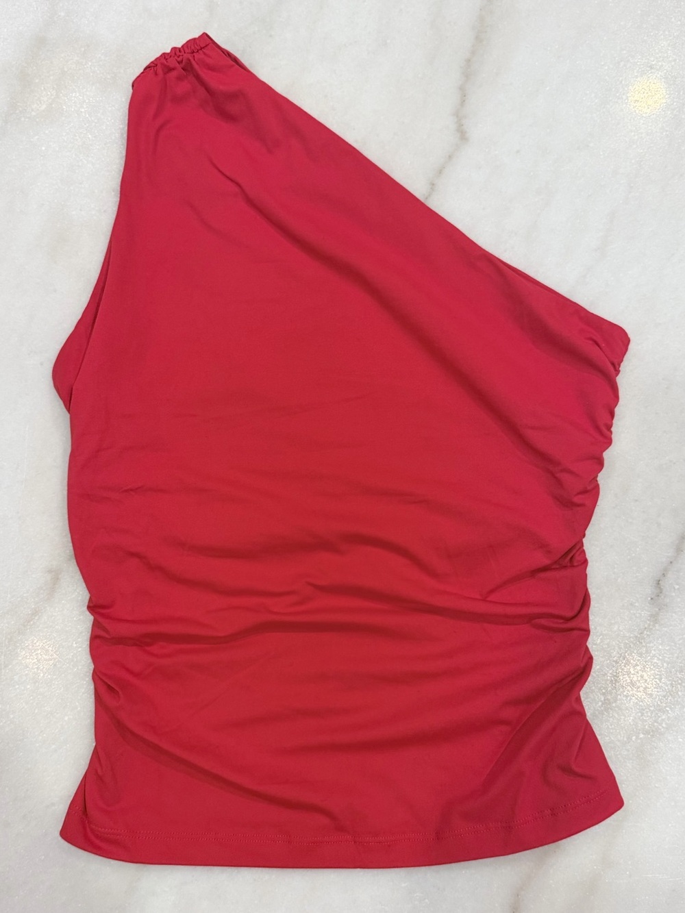 Red One-Shoulder Top (Small)